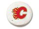 Calgary Flames Spare Tire Cover with Camera Port; White (21-24 Bronco)