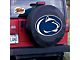 Penn State University Spare Tire Cover with Camera Port; Black (21-24 Bronco)