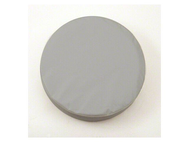 Spare Tire Cover with Camera Port; Solid Gray (21-24 Bronco)