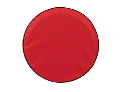 Spare Tire Cover with Camera Port; Solid Red (21-23 Bronco)