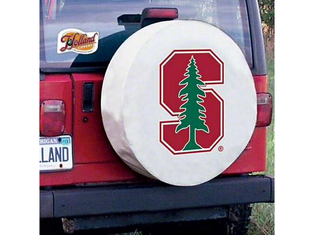 Stanford University Spare Tire Cover with Camera Port; White (21-23 Bronco)