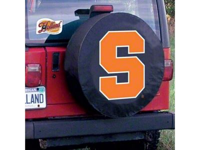 Syracuse University Spare Tire Cover with Camera Port; Black (21-24 Bronco)
