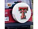 Texas Tech University Spare Tire Cover with Camera Port; White (21-24 Bronco)