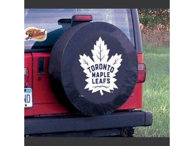 Toronto Maple Leafs Spare Tire Cover with Camera Port; Black (21-24 Bronco)