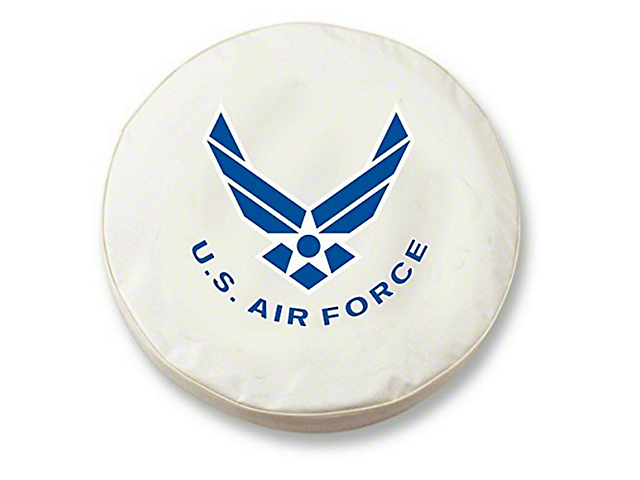 U.S. Air Force Spare Tire Cover with Camera Port; White (21-23 Bronco)