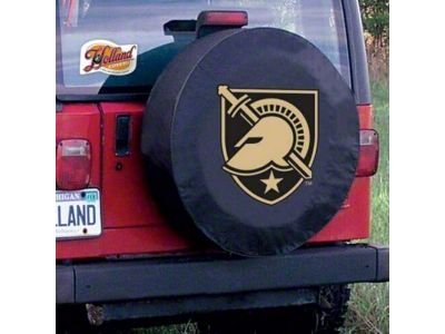 U.S. Army Academy Spare Tire Cover with Camera Port; Black (21-24 Bronco)