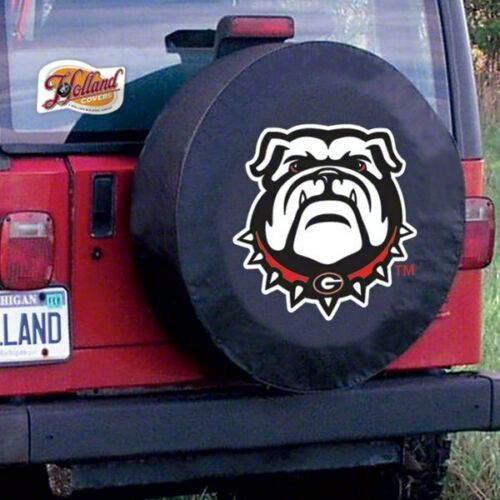 Bronco University of Georgia Bull Dog Spare Tire Cover with Camera Port;  Black (21-23 Bronco) Free Shipping