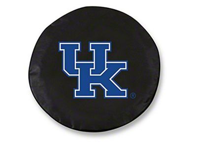 University of Kentucky UK Spare Tire Cover with Camera Port; Black (21-23 Bronco)