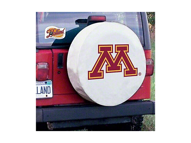 University of Minnesota Spare Tire Cover with Camera Port; White (21-23 Bronco)