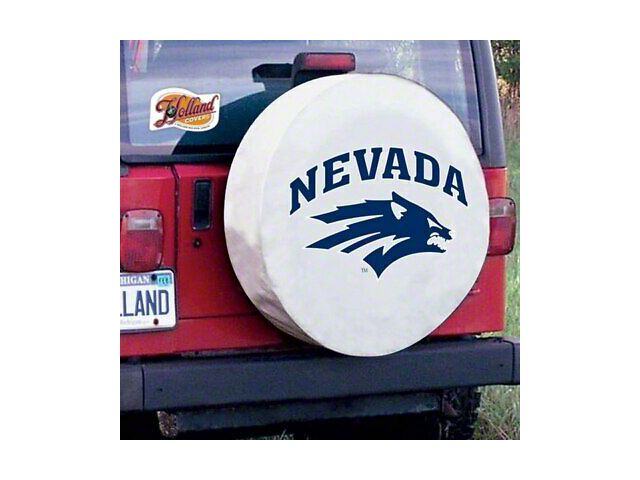 University of Nevada Spare Tire Cover with Camera Port; White (21-24 Bronco)