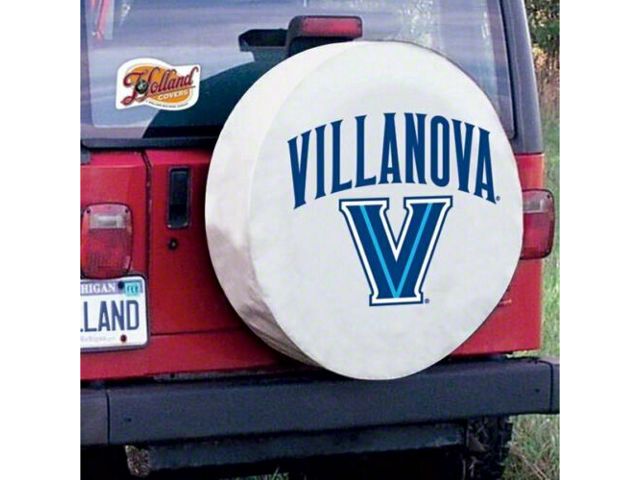 Villanova University Spare Tire Cover with Camera Port; White (21-24 Bronco)