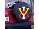 Virginia Military Institute Spare Tire Cover with Camera Port; Black (21-24 Bronco)