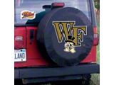 Wake Forest University Spare Tire Cover with Camera Port; Black (21-26 Bronco)
