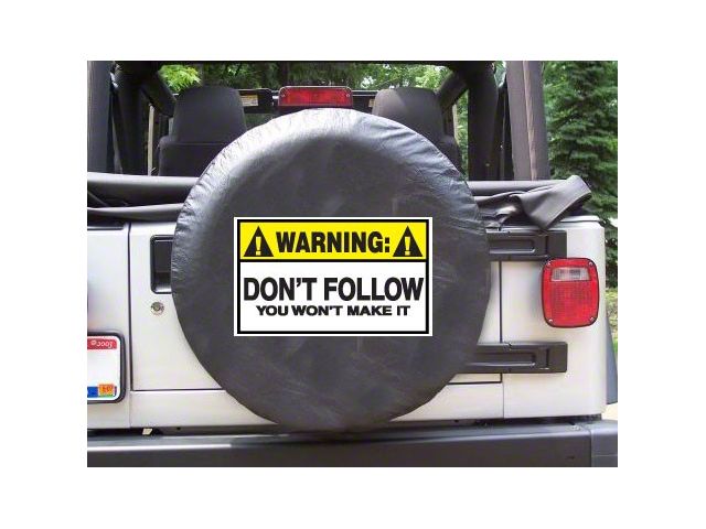 Warning, Don't Follow Spare Tire Cover with Camera Port (21-24 Bronco)