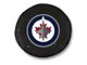 Winnipeg Jets Spare Tire Cover with Camera Port; Black (21-24 Bronco)