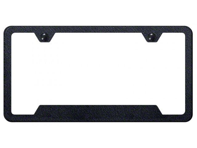 Blank Cut-Out License Plate Frame (Universal; Some Adaptation May Be Required)