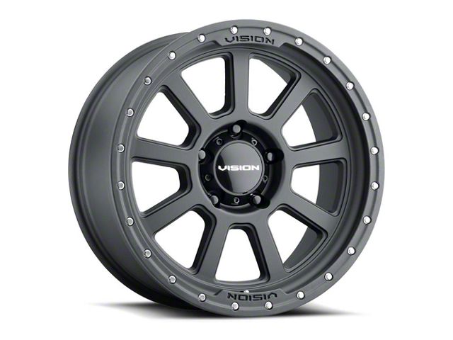 Vision Off-Road Ojos Satin Black 6-Lug Wheel; 20x9; 12mm Offset (21-24 Bronco, Excluding Raptor)