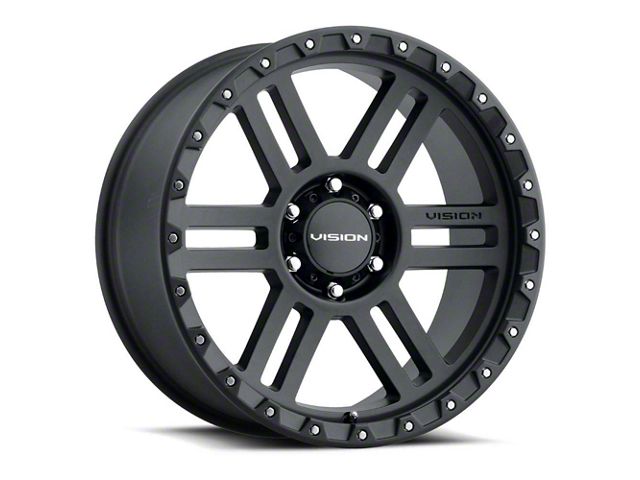 Vision Off-Road Manx 2 Satin Black 6-Lug Wheel; 17x9; 12mm Offset (21-24 Bronco, Excluding Raptor)