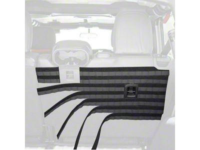 Bartact 2-Inch x 5-Foot MOLLE Velcro Strips; Black