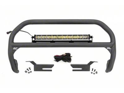 Rough Country Nudge Bar with 20-Inch Chrome Series LED Light Bar (21-24 Bronco w/ Factory Plastic Bumper)