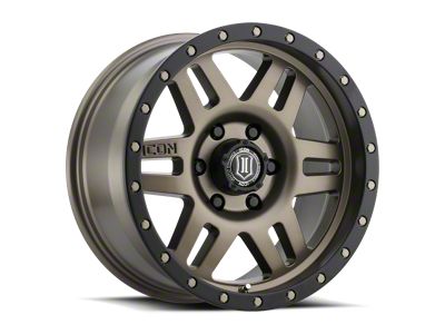 ICON Alloys Six Speed Bronze 6-Lug Wheel; 17x8.5; 25mm Offset (21-24 Bronco, Excluding Raptor)