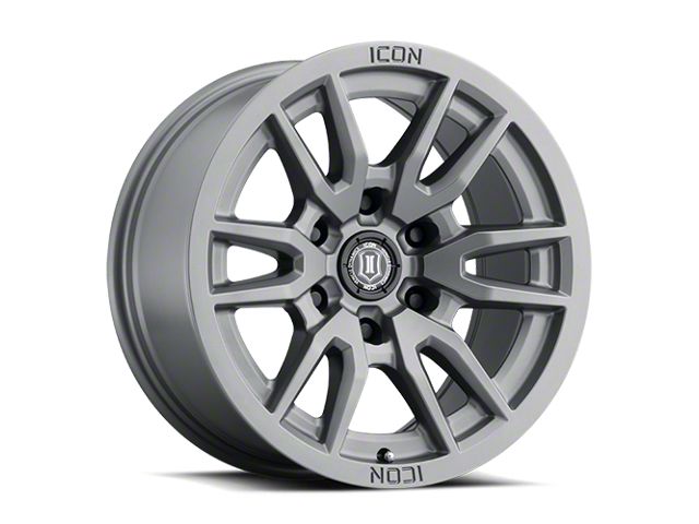 ICON Alloys Vector 6 Titanium 6-Lug Wheel; 17x8.5; 0mm Offset (05-15 Tacoma)