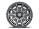 ICON Alloys Victory Smoked Satin Black 6-Lug Wheel; 17x8.5; 0mm Offset (21-24 Bronco, Excluding Raptor)