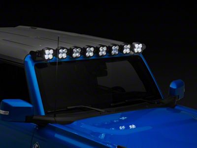Baja Designs 8 XL Linkable Roof Light Bar Kit (21-24 Bronco w/ Upfitter Switch)
