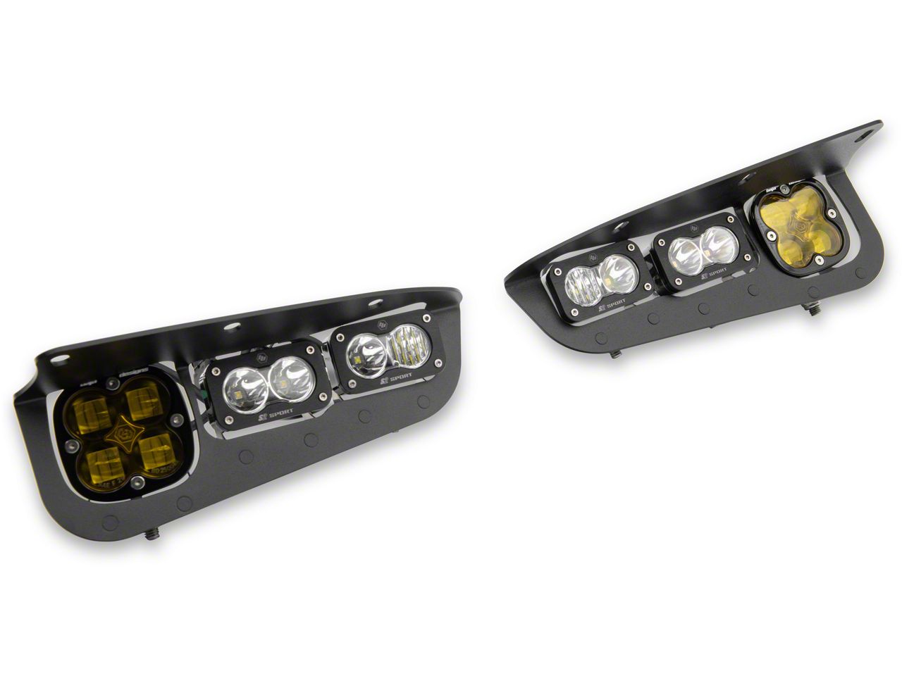 Baja Designs Bronco Squadron SAE/Dual S2 Sport LED Fog Light Pocket Kit