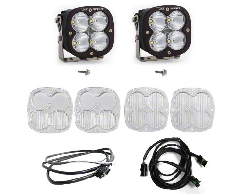Baja Designs Bronco XL Sport LED Lights with A-Pillar Mounting Brackets  447753UP (21-23 Bronco w/ Upfitter Switch) - Free Shipping