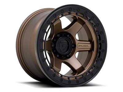 Fuel Wheels Block Beadlock Matte Bronze 6-Lug Wheel; 17x8.5; 0mm Offset (16-23 Tacoma)