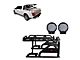Warrior Roll Bar with 9-Inch Black Round LED Lights; Black (07-24 Tundra)