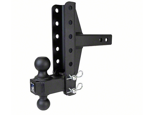 BulletProof Hitches Medium Duty 2-Inch Receiver Hitch Ball Mount; 4-Inch and 6-Inch Drop/Rise Offset (Universal; Some Adaptation May Be Required)
