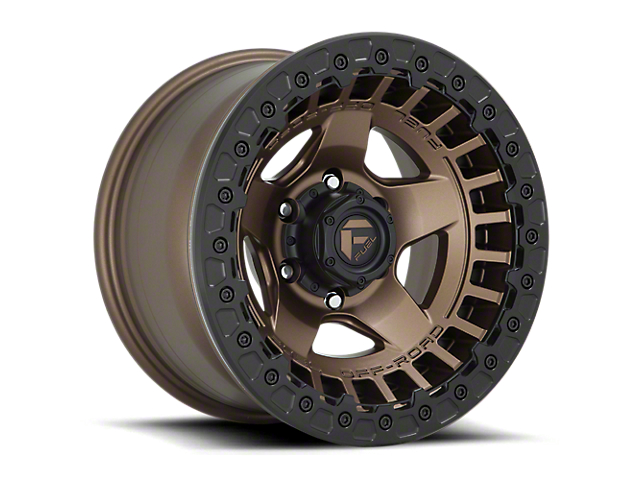 Fuel Wheels Warp Beadlock Matte Bronze 6-Lug Wheel; 17x9; -15mm Offset (05-15 Tacoma)