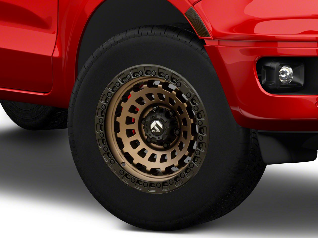 Fuel Wheels Zephyr Matte Bronze with Black Bead Ring 6-Lug Wheel; 18x9; -12mm Offset (16-23 Tacoma)