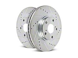 PowerStop Evolution Cross-Drilled and Slotted 6-Lug Rotors; Front Pair (19-22 Ranger)