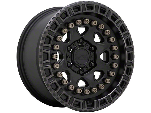 Black Rhino Carbine Matte Black with Machined Tinted Ring and Bronze Bolts 6-Lug Wheel; 20x9; 0mm Offset (22-23 Tundra)