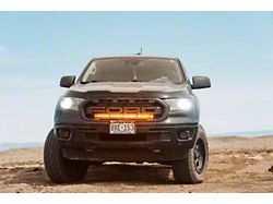Single 30-Inch Amber LED Light Bar with Grille Mounting Brackets (19-22 Ranger)