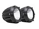Cali Raised LED 3.50-Inch Round Cannon LED Pod Lights with Ditch Mounting Brackets and Blue Backlight Switch (14-21 Tundra)