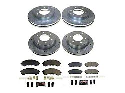 PowerStop Z23 Evolution 6-Lug Brake Rotor and Pad Kit; Front and Rear (19-22 Ranger)