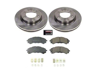 PowerStop OE Replacement Brake Rotor and Pad Kit; Front (21-24 Bronco, Excluding Raptor)