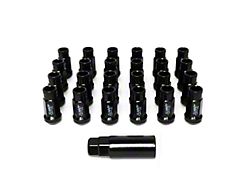 SSW Off-Road Wheels Black Open Ended Lug Nuts; 12x1.50mm; Set of 24 (05-23 Tacoma)