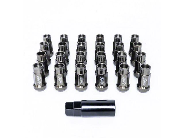 SSW Off-Road Wheels Tungsten Gray Ended Lug Nuts; 12x1.50mm; Set of 24 (03-24 4Runner)