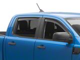 EGR In-Channel Window Visors; Front and Rear; Dark Smoke (19-23 Ranger SuperCrew)