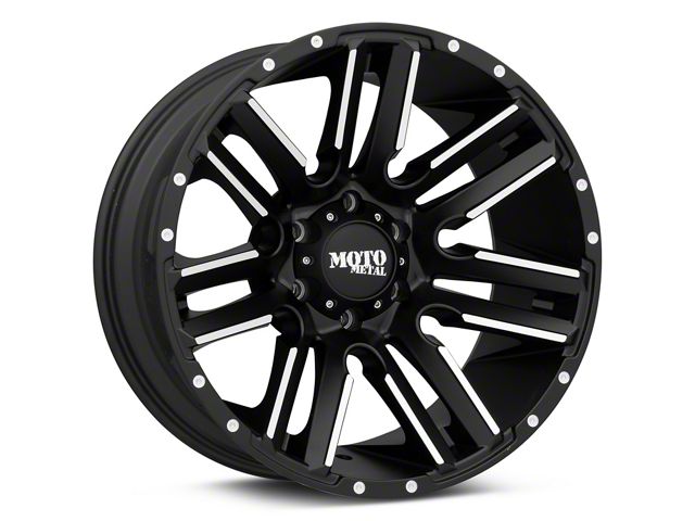 Moto Metal MO978 Razor Satin Black Machined 6-Lug Wheel; 20x9; 18mm Offset (16-23 Tacoma)