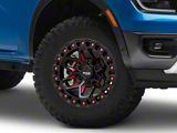 RTX Offroad Wheels Zion Black Milled Red 6-Lug Wheel; 17x9; 0mm Offset (24-26 Ranger)