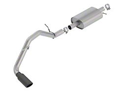 Borla S-Type Single Exhaust System with Black Chrome Tip; Side Exit (19-22 Ranger)