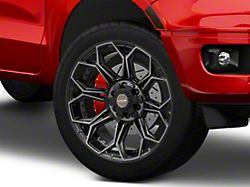 4Play 4P83 Brushed Black 6-Lug Wheel; 22x9; 12mm Offset (19-23 Ranger)