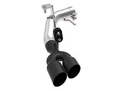 AFE Rebel Series 3-Inch Muffler Delete Single Exhaust System with Black Tips; Middle Side Exit (19-22 Ranger)