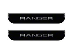 Rear Door Sill Protection; Black Platinum (19-22 Ranger SuperCrew)